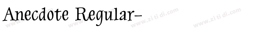 Anecdote Regular字体转换